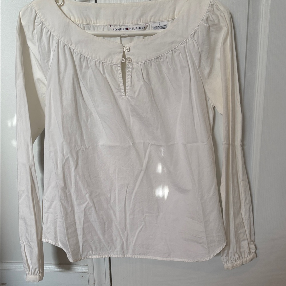 Tommy Hilfiger Long-Sleeve Peasant Top